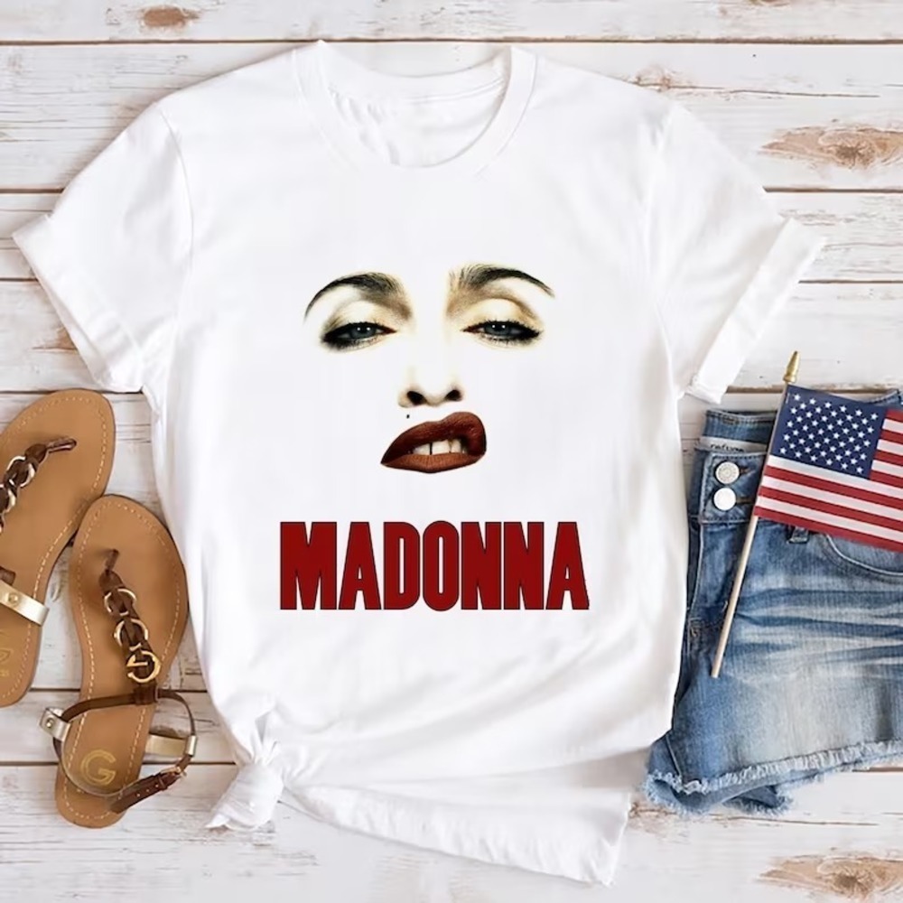 Graphic Madonna Face Tshirt The Celebration Tour  Madonna Tshirt